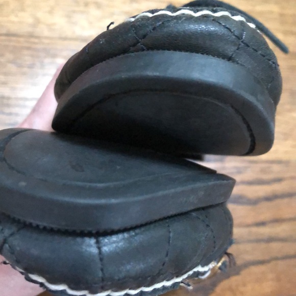 Black Quilted Sperry Top-Sider with Detail 7 1/2 - Picture 6 of 11